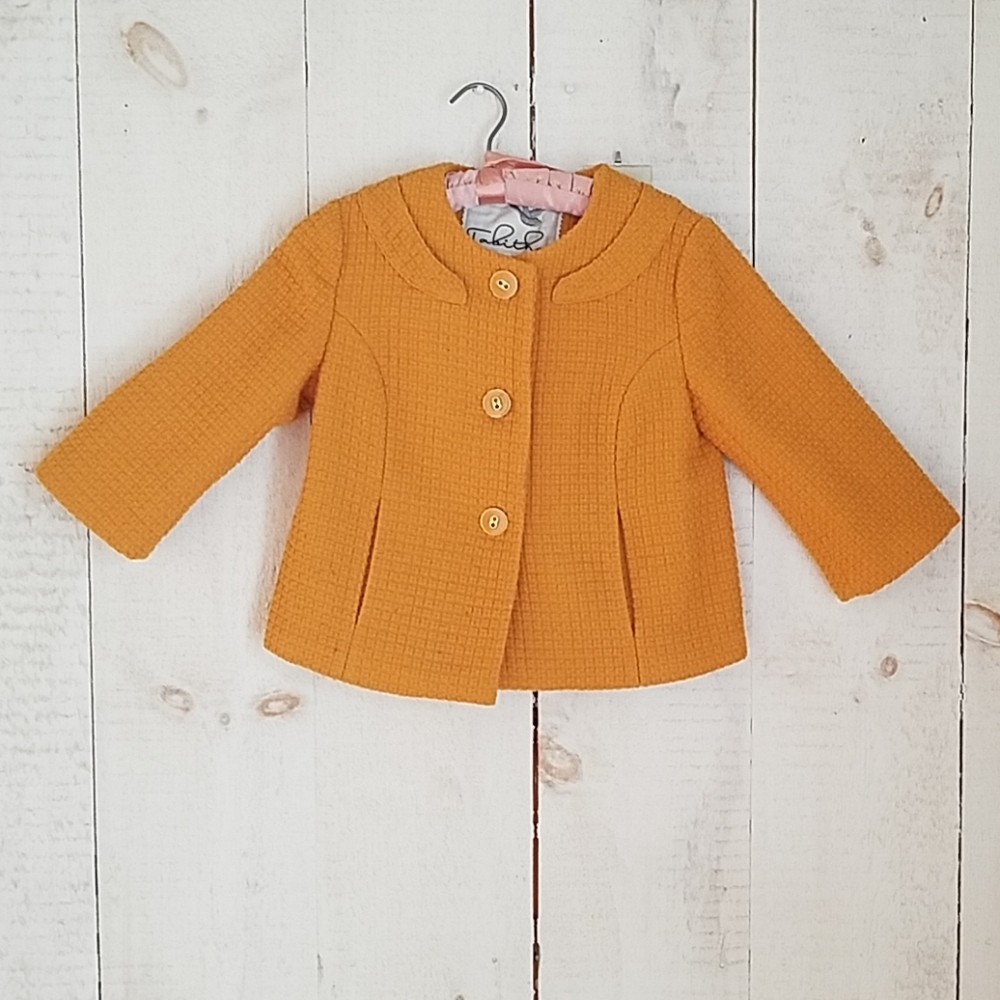 Anthropologie Tabitha Jacket Mustard Yellow
